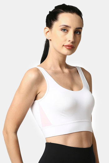 Buy Soie Double Layered Non-Wired Full Coverage Super Support Bra - White  at Rs.640 online