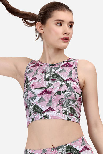 Buy Soie Moisture Wicking Fitted Top - Print