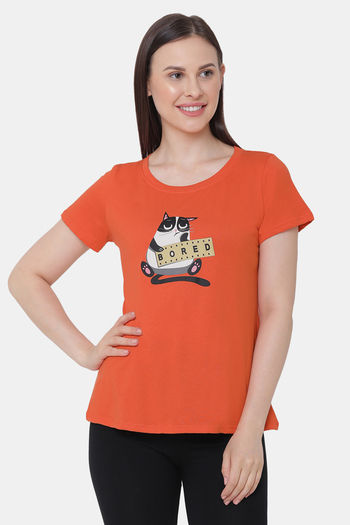 Buy Soie Cotton Top - Orange