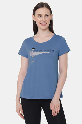 Buy Soie Cotton Top - Blue