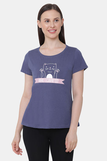 Buy Soie Cotton Top - Blue