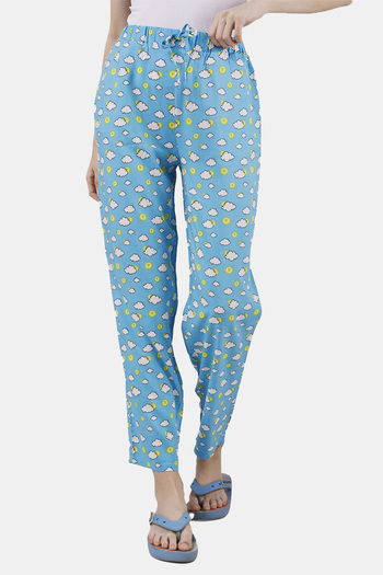 Buy Soie Rayon Pyjama - Blue