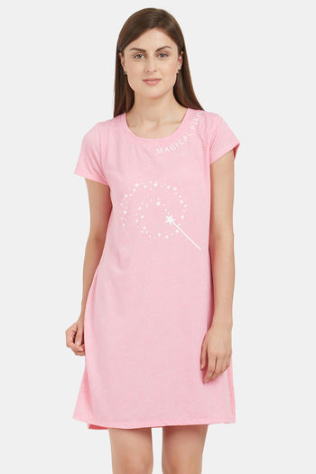 Buy Soie Cotton Sleep T-Shirt - Pink at Rs.780 online