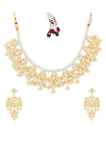 Buy Sukkhi Luxurious Kundan Gold Plated 