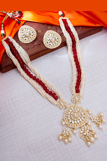 Long necklace artificial jewellery on sale online