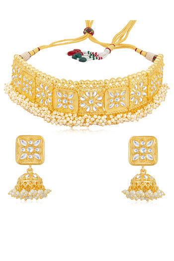 Buy Sukkhi Adorable Kundan Gold Plated 