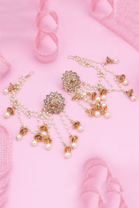 Buy Sukkhi Attractive Gold Plated Bahubali Inspired Long Chain Jhumki Earrings For Women