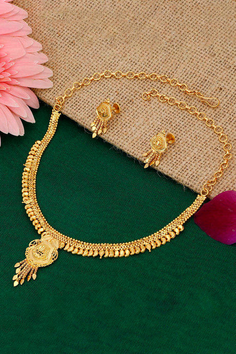 Buy Sukkhi Marvellous 24 Carat Gold Plated Necklace Set For Women