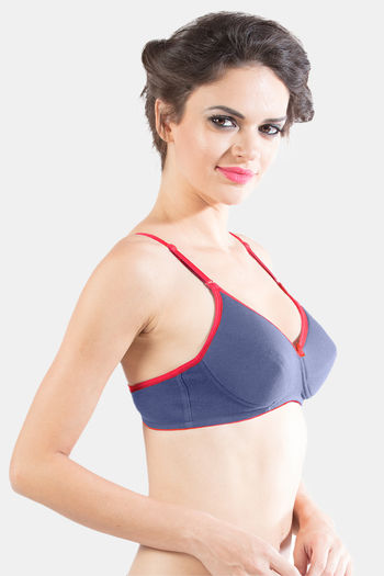 Buy Sonari Padded Non-Wired 3/4Th Coverage Super Support Bra - M Blue at  Rs.360 online