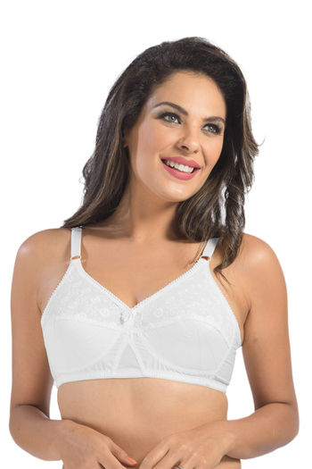 Buy Sonari Double Layered Non-Wired Medium Coverage T-Shirt Bra (Pack of 2)  - Black White at Rs.750 online