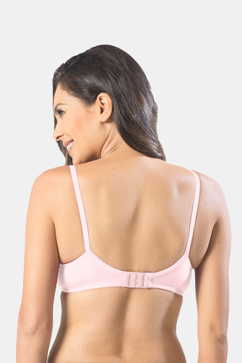 Sonari Kesarnx Double Layered Non-Wired 3/4Th Coverage T-Shirt Bra (Pack of  2) - Pink Black