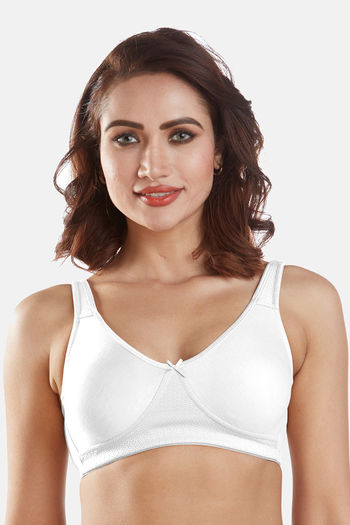 Buy Sonari Double Layered Non-Wired Full Coverage Minimiser Bra - White at  Rs.390 online