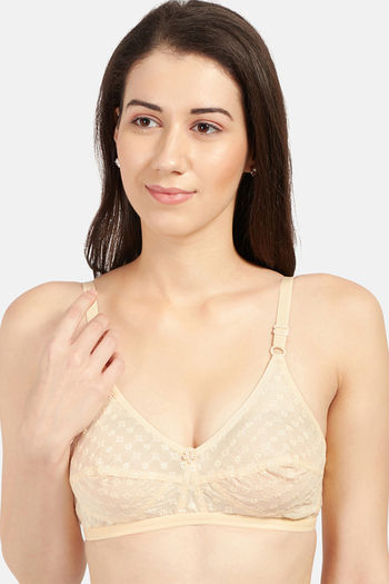 Buy Trylo Double Layered Non-Wired Full Coverage Minimiser Bra - Skin at  Rs.660 online