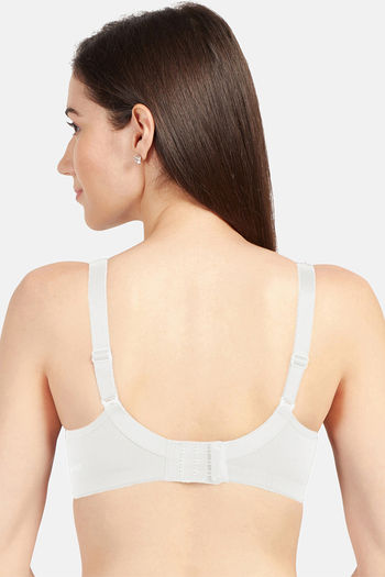 Buy Rosaline Everyday Double Layered Non-Wired Medium Coverage T-Shirt Bra  With Transparent Straps - Malaga at Rs.245 online