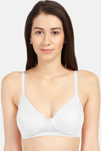 Sonari Single Layered Non-Wired Medium Coverage T-Shirt Bra (Pack of 2) -  Skin White