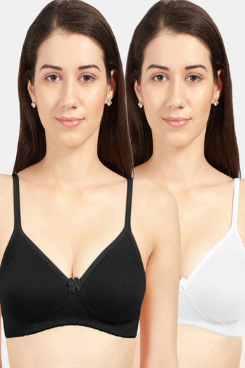 Buy Zivame Double Layered Non Wired Full Coverage Bra-White at Rs.895  online