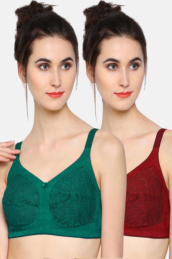 Buy Zivame True Curv Double Layered Non Wired Full Coverage Super Support  Bra - Jacaranda at Rs.699 online