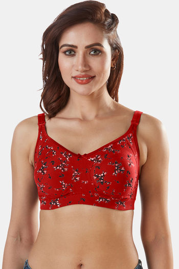 Buy Leading Lady Double Layered Wirefree Super Support Bra - Maroon at  Rs.419 online