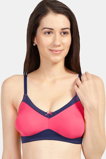 Buy Zivame Copper Infused Double Layered Non-Wired 3/4Th Coverage T-Shirt  Bra - Roebuck - Nude Online