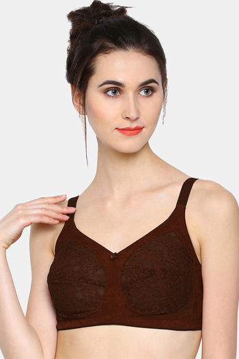 rust lace bralette