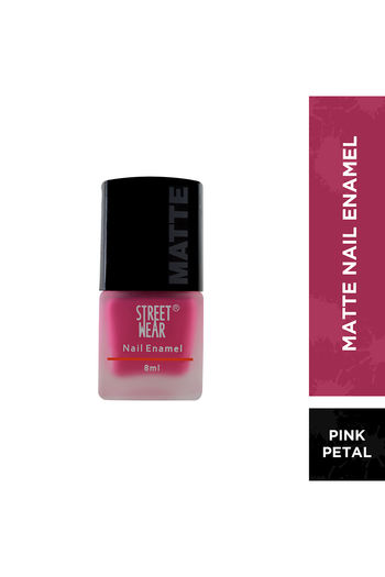 streetwear nail enamel matte pink petal