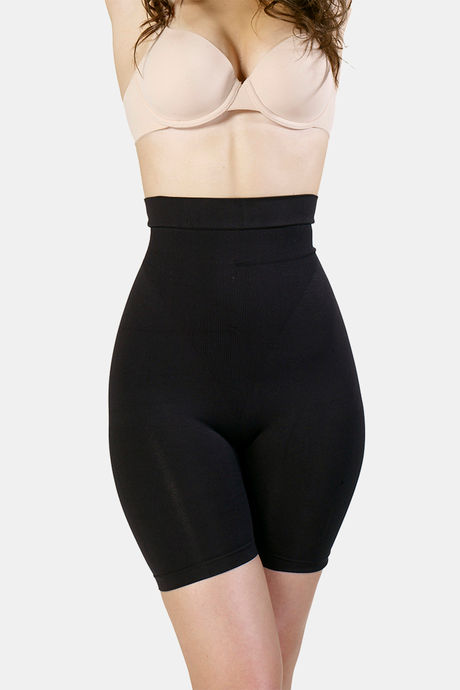 602 - Women's High-Waisted Mid-Thigh Shapewear Shorts with Tummy Control