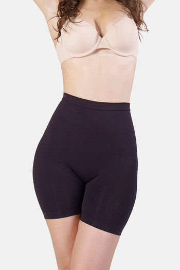 Buy Swee Seamless All Day Midwaist Thigh Shaper - Black at Rs.1070