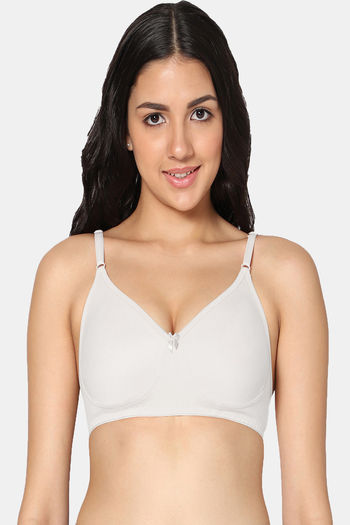 Buy Incare Double Layered Non Wired Full Coverage T-Shirt Bra - White