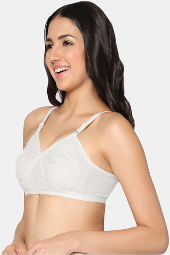 Buy Incare Double Layered Non Wired Full Coverage T-Shirt Bra - White at  Rs.382 online