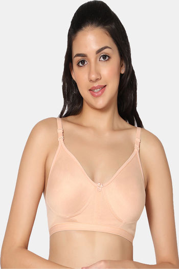Buy Incare Double Layered Non Wired Full Coverage T-Shirt Bra - Skin