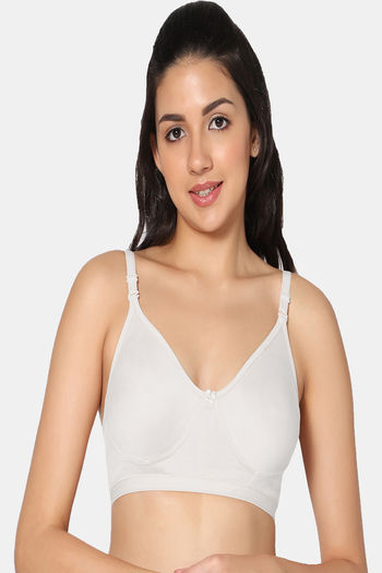 Buy Incare Double Layered Non Wired Full Coverage T-Shirt Bra - White at  Rs.344 online
