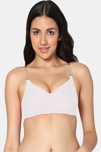 Buy Incare Push-Up Non Wired Full Coverage Bra - White at Rs.424