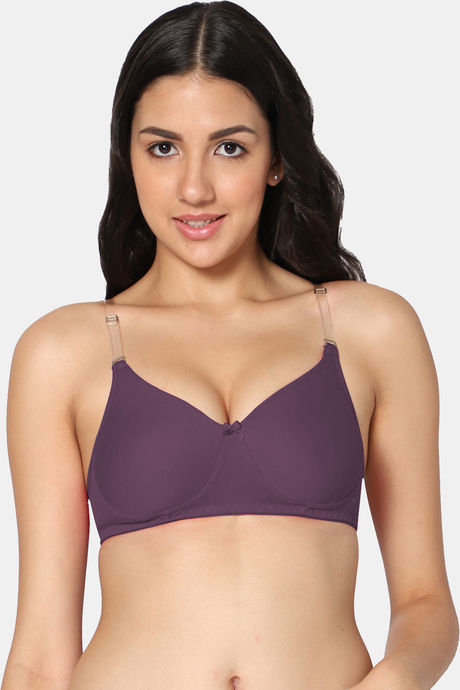 Zivame Natural Collective Double Layered Non Wired 3/4th Coverage Slip-On  Bra - Nutmeg