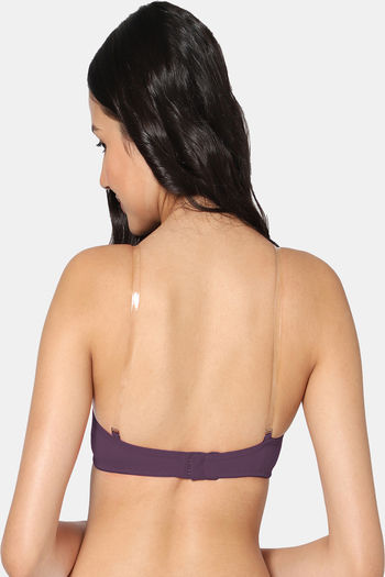 Buy Zivame Beautiful Basics Double Layered Non Wired 3/4th Coverage  Backless Bra - Citrus at Rs.424 online