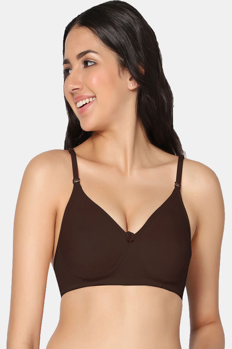 Buy Incare Double Layered Non Wired Full Coverage T-Shirt Bra - Skin at  Rs.356 online