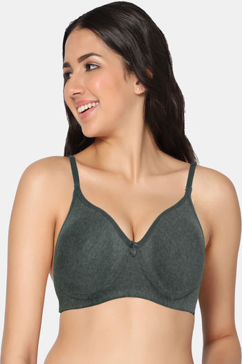 Buy Incare Double Layered Non Wired Full Coverage T-Shirt Bra - Mblack at Rs.445  online