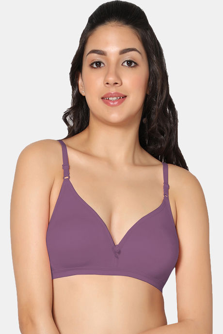 Buy Intimacy Double Layered Non Wired Medium Coverage T-Shirt Bra - White  at Rs.310 online