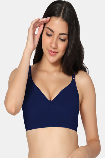 Buy Incare Double Layered Non Wired Full Coverage T-Shirt Bra - Nblue