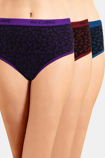Buy Incare High Rise Full Coverage Hipster Panty (Pack of 3