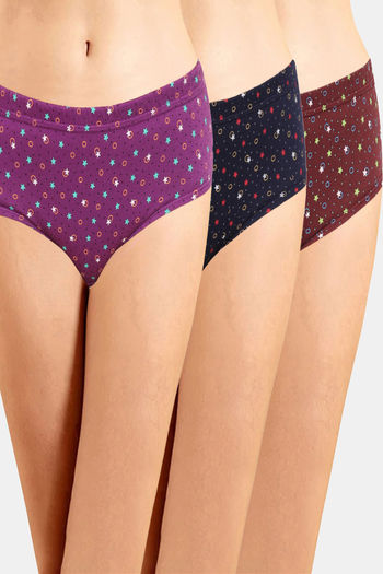 Buy BODYCARE Women's All Over Print Panty (Pack of 3)-M Assorted at