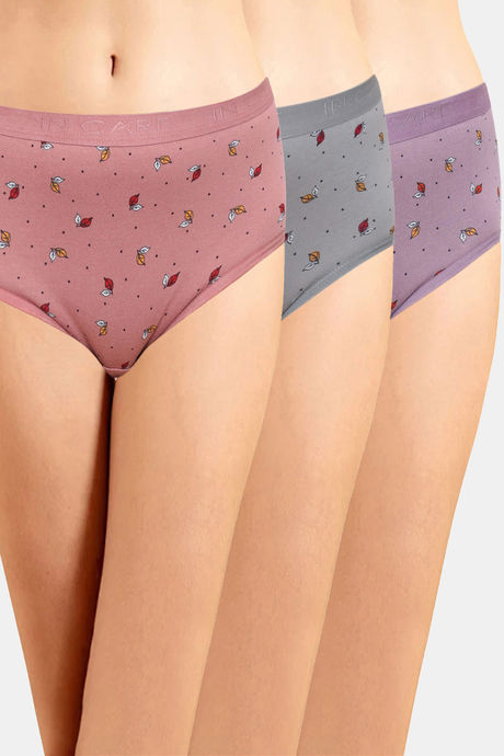 Buy Enamor High Rise Full Coverage Hipster Panty (Pack of 3) - Assorted at  Rs.639 online