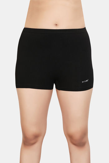Buy Incare High Rise Full Coverage Boyshort - Black