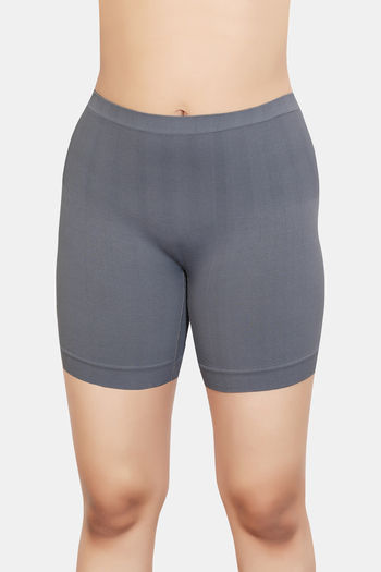 Buy Incare High Rise Full Coverage Boyshort - Grey