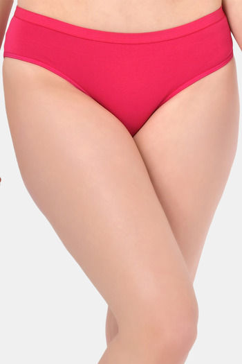 Buy Bleeding Heart Medium Rise Three-Fourth Coverage Bikini Panty - Magenta