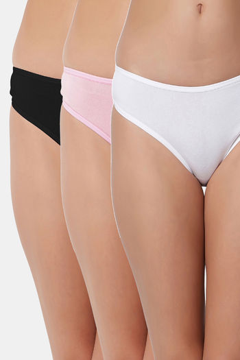 Buy Bleeding Heart Low Rise Zero Coverage Thong (Pack of 3) - Assorted at  Rs.495 online
