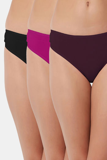 Buy Bleeding Heart Low Rise Zero Coverage Thong (Pack of 3