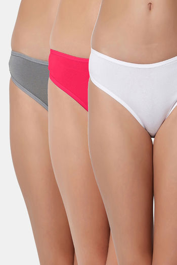 Buy Secrets Medium Rise Zero Coverage Bikini Panty - Blue at Rs.750 online