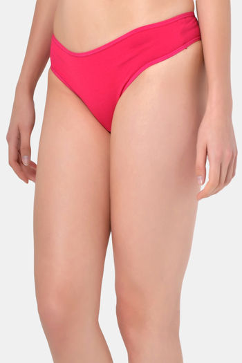 Buy Bleeding Heart Low Rise Zero Coverage Thong (Pack of 3) - Assorted at  Rs.599 online