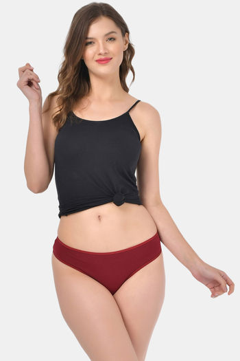 Buy Bleeding Heart Low Rise Zero Coverage Thong (Pack of 3) - Assorted at  Rs.599 online