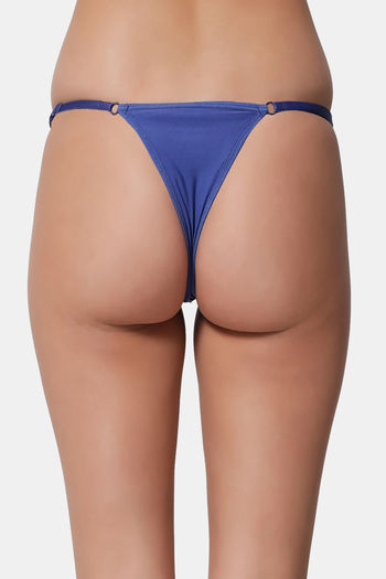 Buy Bleeding Heart Low Rise Zero Coverage Thong - Blue at Rs.251 online